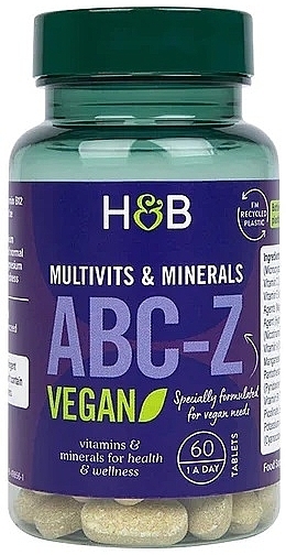 Харчова добавка "Мультивітаміни ABC to Z" - Holland & Barrett High Strength ABC to Z Vegan Multivitamins — фото N5