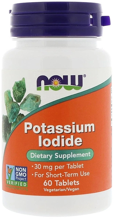 Йодид калію, 30 мг - Now Foods Potassium Iodide — фото N1