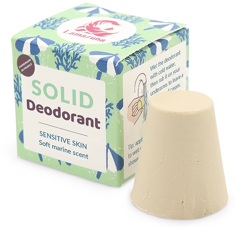 Твердый дезодорант для чувствительной кожи "Морской аромат" - Lamazuna Solid Deodorant Sensitive With Marine — фото N1
