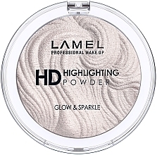 Парфумерія, косметика Хайлайтер - LAMEL Make Up HD Highlighting Glow & Sparkle Powder