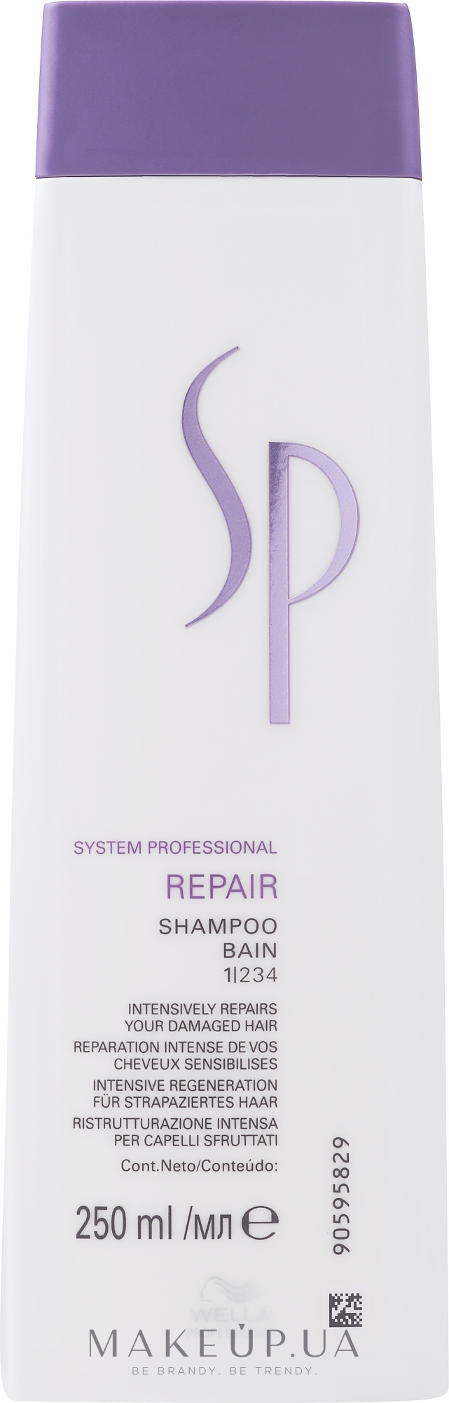 Восстанавливающий шампунь для поврежденных волос - Wella Professionals Wella SP Repair Shampoo — фото 250ml