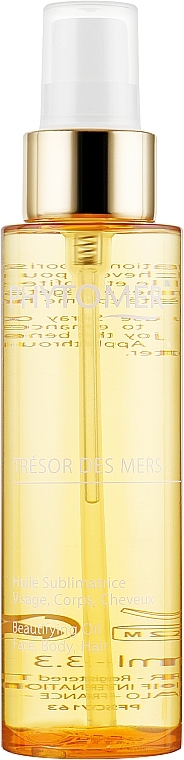 Дорогоцінна олія для волосся, шкіри обличчя і тіла - Phytomer Tresor Des Mers Beautifying Oil Face, Body, Hair — фото N1