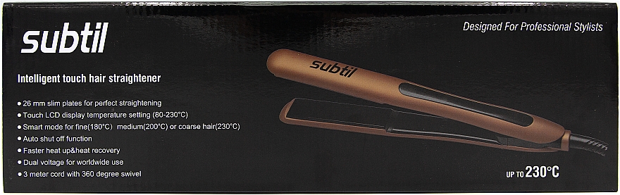 Профессиональный выпрямитель для волос с цифровым датчиком, 26мм - Laboratoire Ducastel Subti Smart