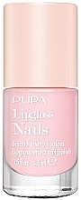 Парфумерія, косметика Лак для нігтів з ефектом блиску для губ - Pupa Lipgloss-Effect Nail Polish