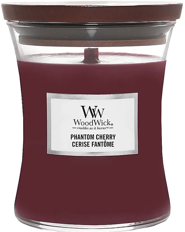 Ароматична свічка - WoodWick Phantom Cherry Candle — фото N1