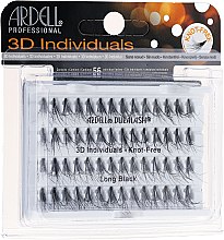 Набор пучковых ресниц - Ardell Duralash 3D Individuals Long Black 345100 — фото N1