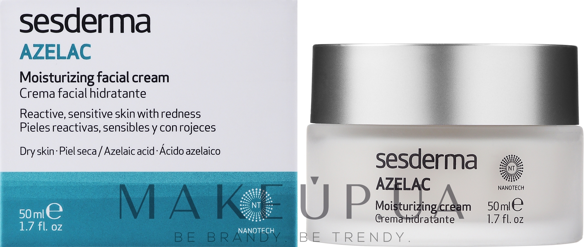 Зволожуючий крем для обличчя - SesDerma Laboratories Azelac Moisturizing Cream — фото 50ml