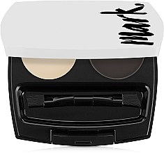 Набор - Avon True VS Mark Neutral Fair Kit (powder/8g + blush/highl/8g + brow/set/4g + lipstick/3.5g) — фото N5