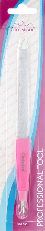 Пилочка с резцом, CNF-432, розовая - Christian — фото N1
