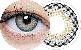 Одноденні контактні лінзи "Сірі", 10 шт. - Clearlab Clearcolor 1-Day — фото N2