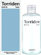 Тонер с гиалуроновой кислотой - Torriden DIVE-IN Low Molecular Hyaluronic Acid Toner — фото N3