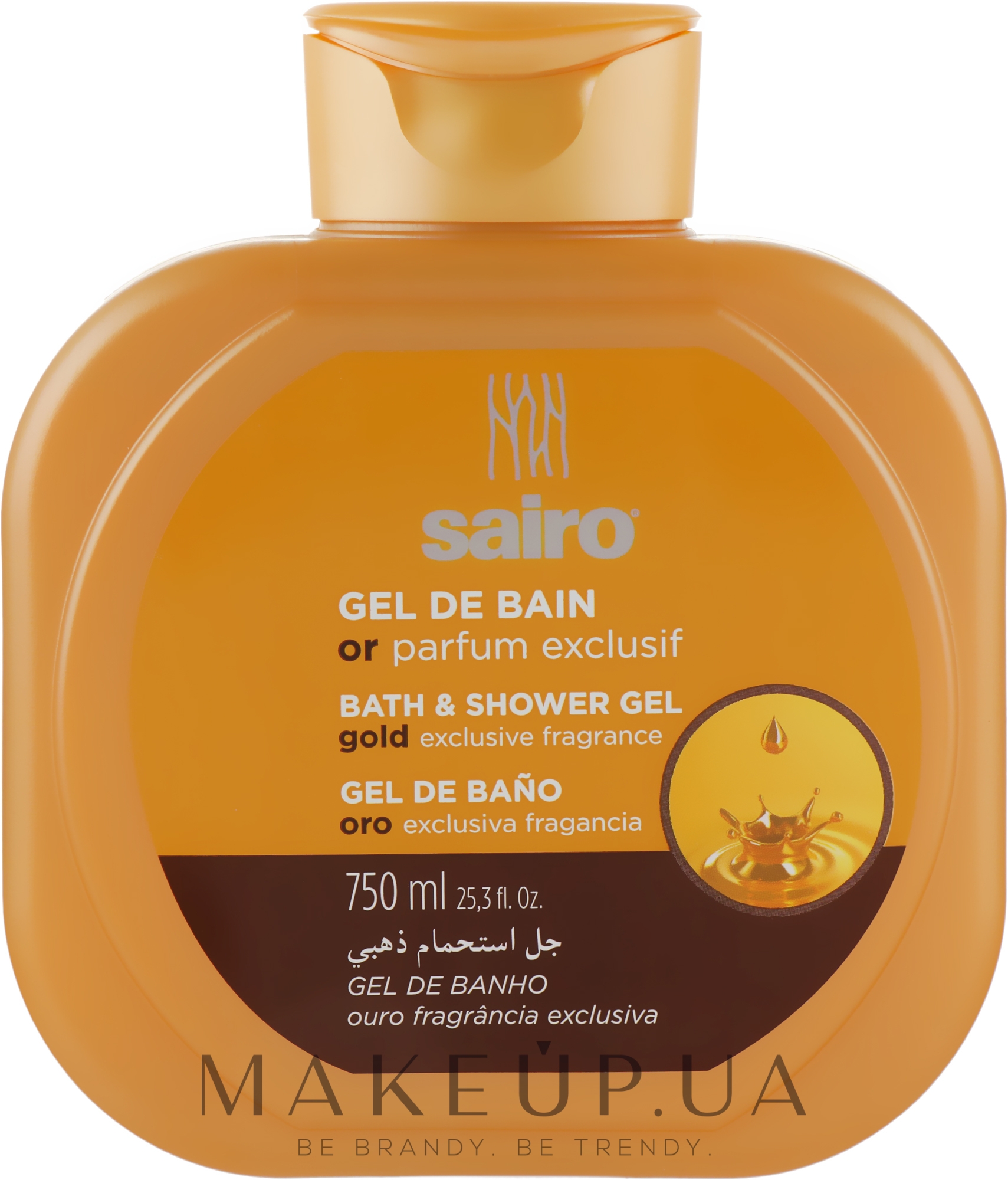 Гель для душа и ванны "Исключительный золотой аромат" - Sairo Bath And Shower Gel — фото 750ml