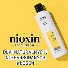 Шампунь для догляду за шкірою голови та сухим волоссям - Nioxin Pro Clinical System 1 Scalp + Hair Thickening Shampoo — фото N2