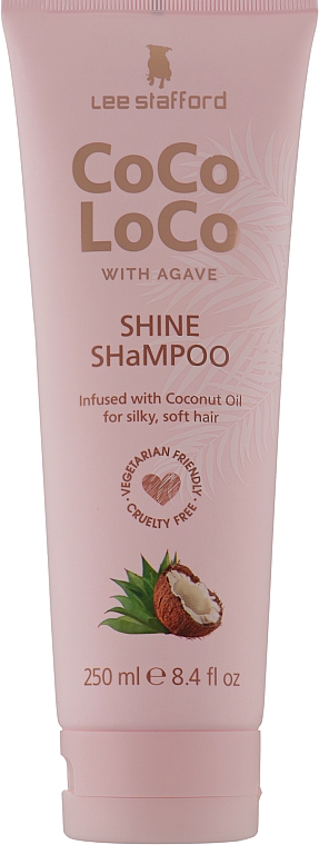 Зволожувальний шампунь для волосся - Lee Stafford Сосо Loco Shine Shampoo with Coconut Oil — фото N3