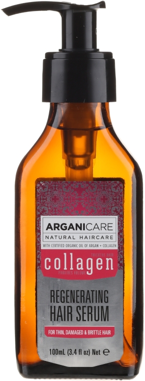 Сироватка для волосся з колагеном - Arganicare Collagen Regenerating Hair Serum — фото N2