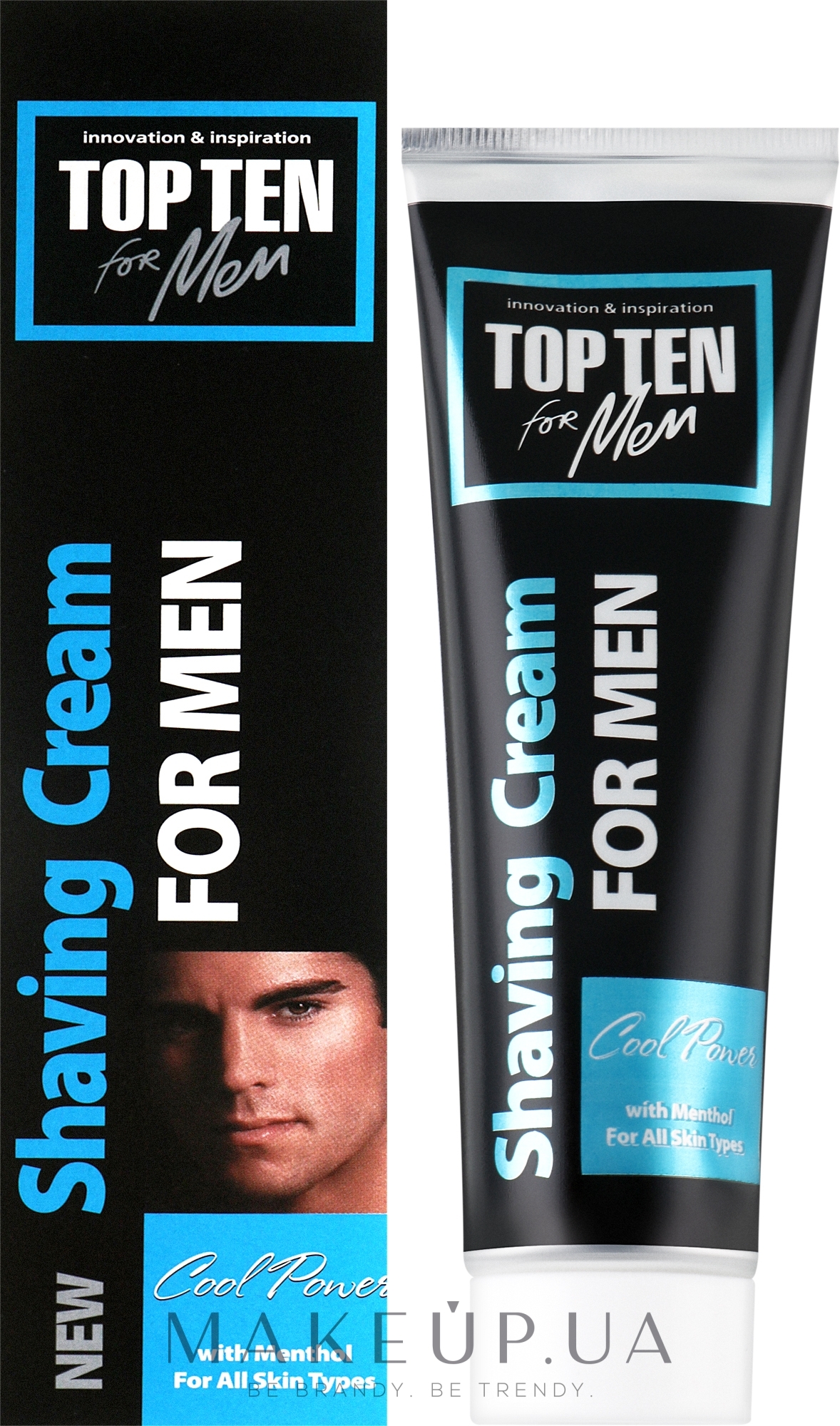 Крем для бритья "Cool Power" - Top Ten For Men Shaving Cream — фото 100ml