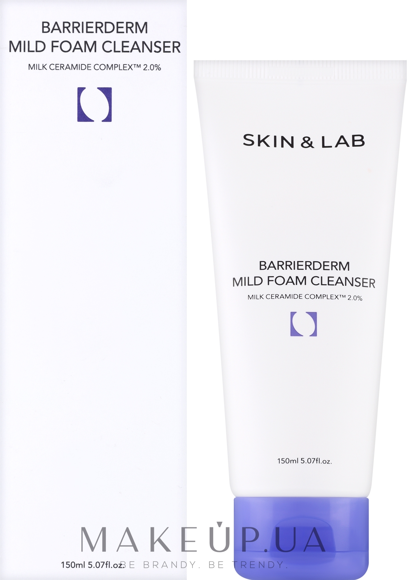 Мягкая барьерная пенка для умывания с керамидами - Skin&Lab Barrierderm Mild Foam Cleanser — фото 150ml