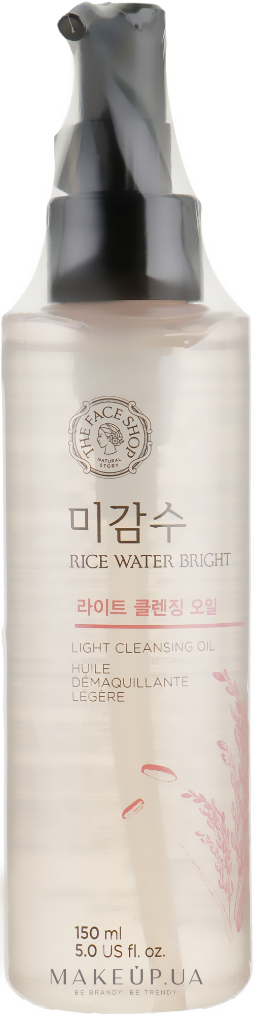 Гидрофильное масло с экстрактом риса для жирной и проблемной кожи - The Face Shop Rice Water Bright Cleansing Light Oil — фото 150ml