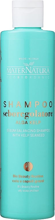 Себорегулирующий шампунь - MaterNatura Sebum Balancing Shampoo With Kelp Seaweed — фото N1