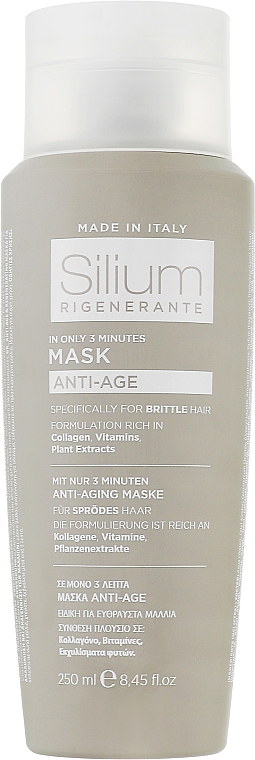 Антивозрастная регенерирующая маска для ломких волос - Silium Anti-Age Regenerating Mask