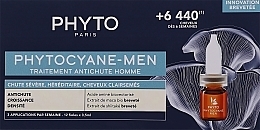 Ампулы против выпадения волос для мужчин - Phyto Phytocyane Men Treatment — фото N1