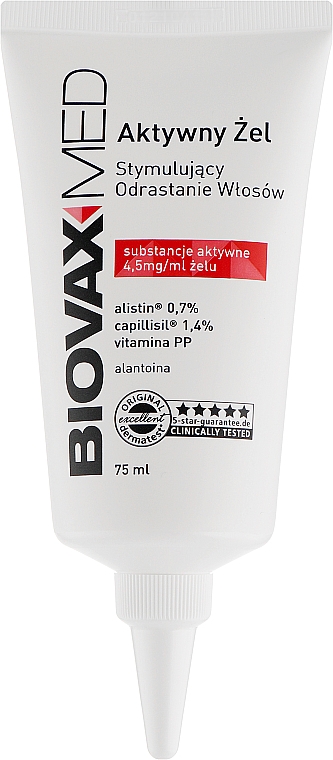 Активный гель, стимулирующий отрастание волос - Biovax Med — фото N1