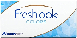 Цветные контактные линзы, 2шт, misty grey - Alcon FreshLook Colors — фото N1