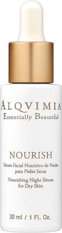 Живильна нічна сироватка для обличчя - Alqvimia Nourishing Night Serum — фото N1