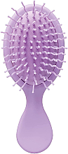 Щетка массажная 14 см, фиолетовая - Titania Synthetic Brush Pastell — фото N1
