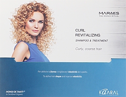 Духи, Парфюмерия, косметика Мини-набор - Kaaral Maraes Curl Revitalizing (shmp/10ml + cond/10ml)
