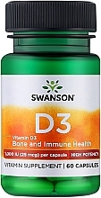 Вітамін Д3, 25 mcg - Swanson Vitamin D3 1000IU — фото N1