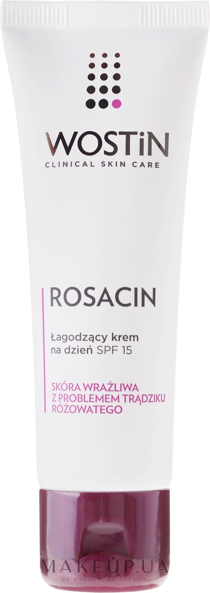 Денний крем для обличчя, заспокійливий - Iwostin Rosacin Soothing Day Cream Against Redness SPF 15 — фото 40ml