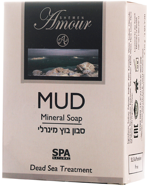 Грязьове мило - Shemen Amour Black Mud Mineral Soap — фото N1