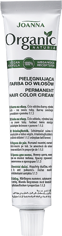 Крем-фарба для волосся - Joanna Naturia Organic Permanent Hair Color Cream