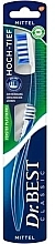 Парфумерія, косметика Зубна щітка, середня жорсткість, синя - Dr. Best Classic Toothbrush High-Low