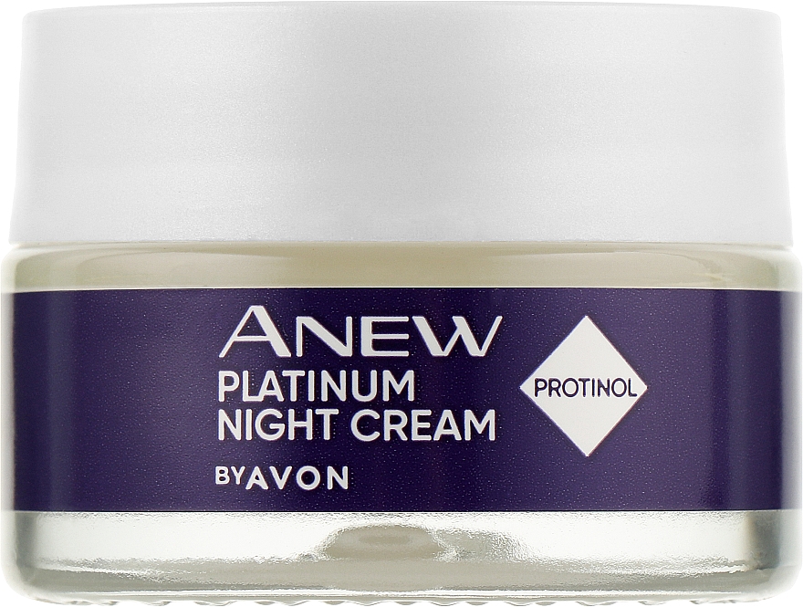 Ночной лифтинг-крем против морщин с протинолом - Avon Anew Platinum Night Replenishing Cream With Protinol (мини) — фото N1