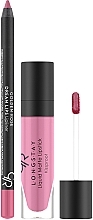 Духи, Парфюмерия, косметика Набор для губ - Golden Rose Matte LipKit Blush Pink (lipstick/5.5 ml + lipliner/1.6g)