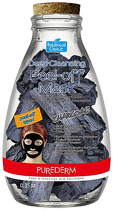 Маска-пленка угольная - Purederm Deep Cleansing Peel-off Mask Charcoal — фото N1