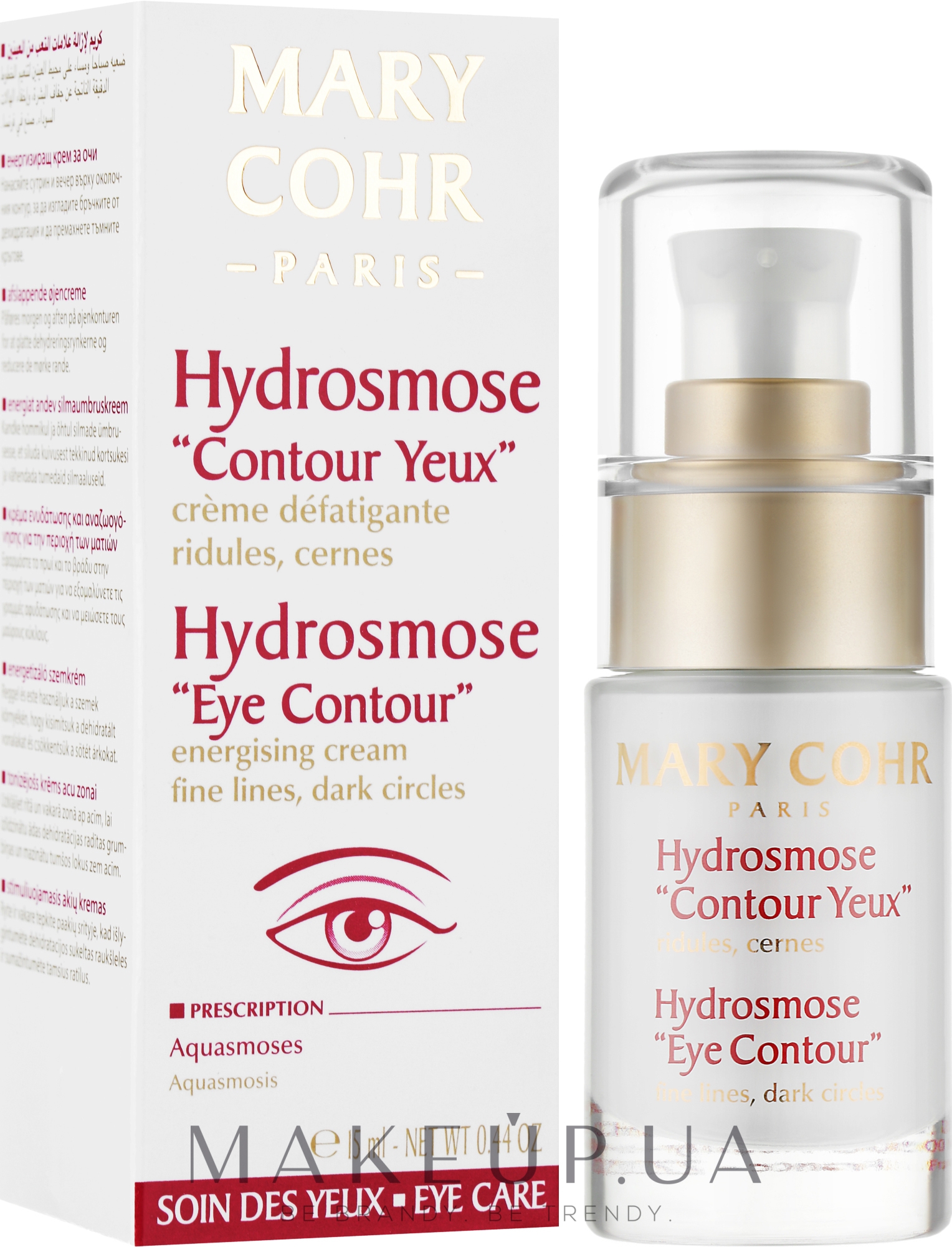 Зволожувальний крем для контуру очей - Mary Cohr Hydrosmose Eye Contour — фото 15ml