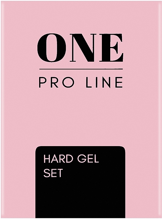 Набор гелей, 6 продуктов - One Pro Line Hard Gel Set — фото N2