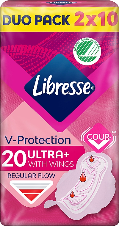 Гигиенические прокладки с крылышками, 20шт - Libresse Ultra Thin Normal Soft