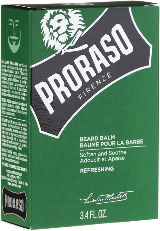 Бальзам для бороды - Proraso Green Line Refreshing Beard Balm — фото N3