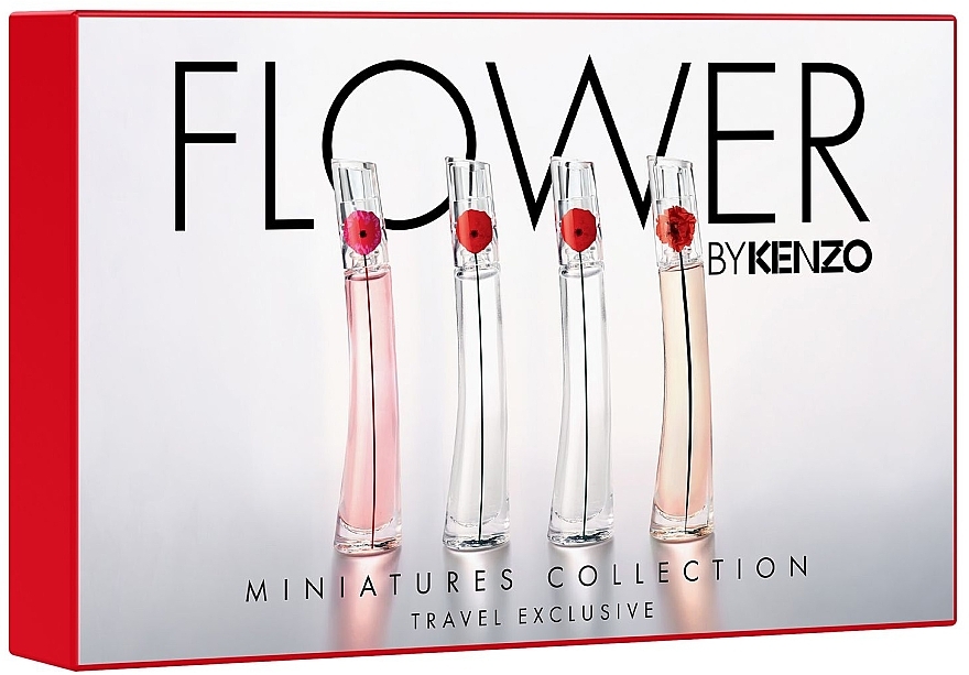 Kenzo Flower Miniatures Collection Travel Exclusive - Набор (edp/4x4ml) — фото N1