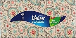 Серветки у коробці двошарові "Classic", 150 шт., бежеві з візерунком - Velvet — фото N1