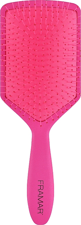 Распутывающая расческа для волос, розовая - Framar Paddle Detangling Brush Pinky Swear — фото N1