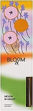 Парфумерія, косметика Aroma Bloom Reed Diffuser Melon In Violet - Аромадифузор