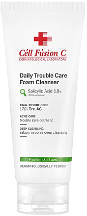 Очищающая пенка для лица - Cell Fusion C Daily Trouble Care Foam Cleanser — фото N1