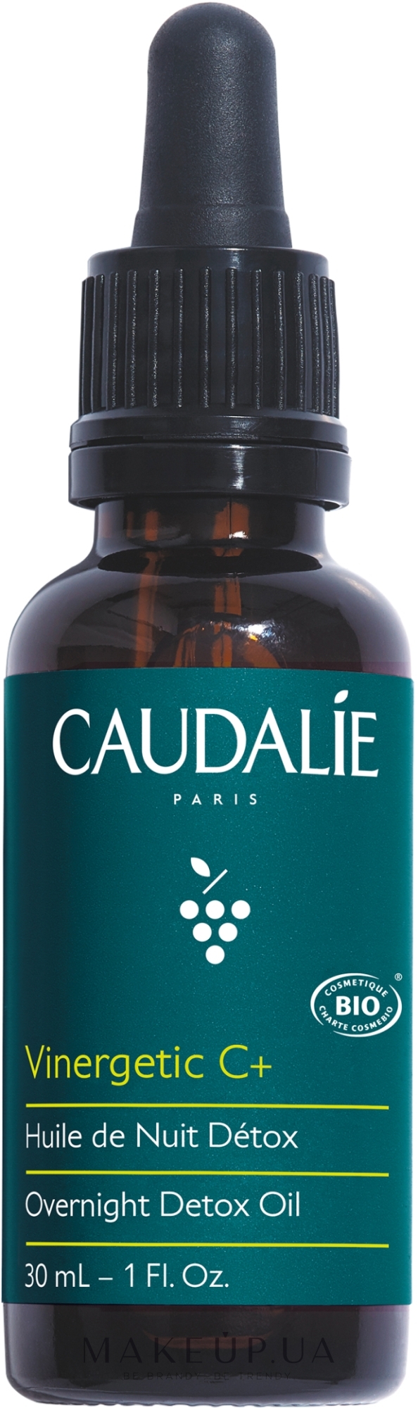 Олія для обличчя "Нічна" - Caudalie Vinergetic C+ Overnight Detox Oil — фото 30ml