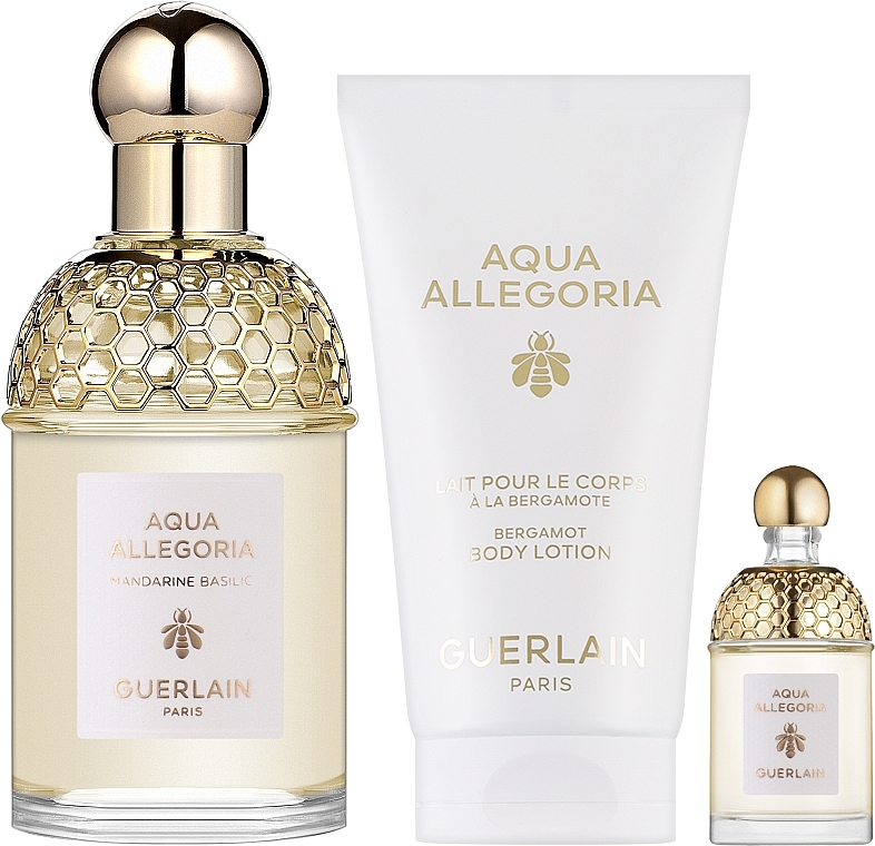 Guerlain Aqua Allegoria Mandarine Basilic - Набір (edt/125ml + edt/7,5ml + b/lot/75ml) — фото N1