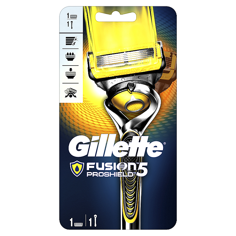 Бритва з 1 змінною касетою - Gillette Fusion ProShield Flexball Before — фото N2